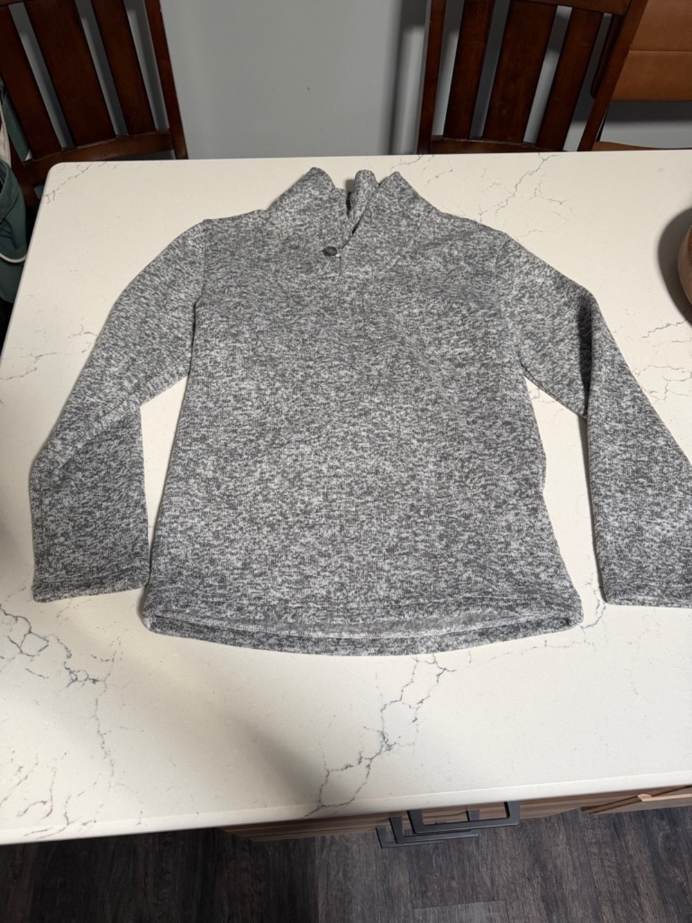 Old Navy Gray Marled Kids Pullover Sweater